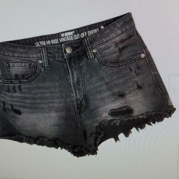 HT Denim vintage  cut off short 9 - Picture 1 of 6